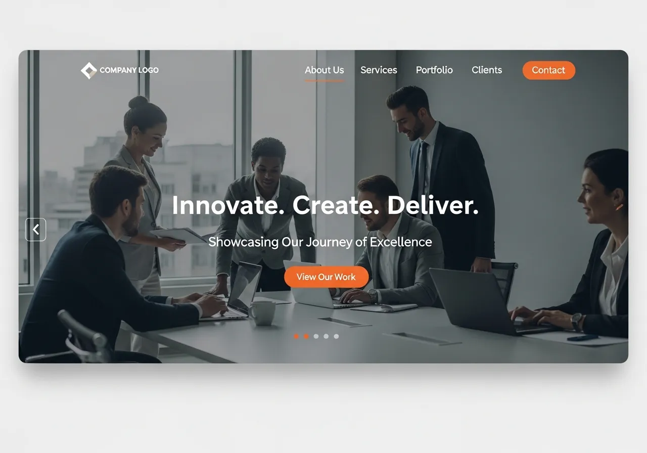 Business website portfolio example