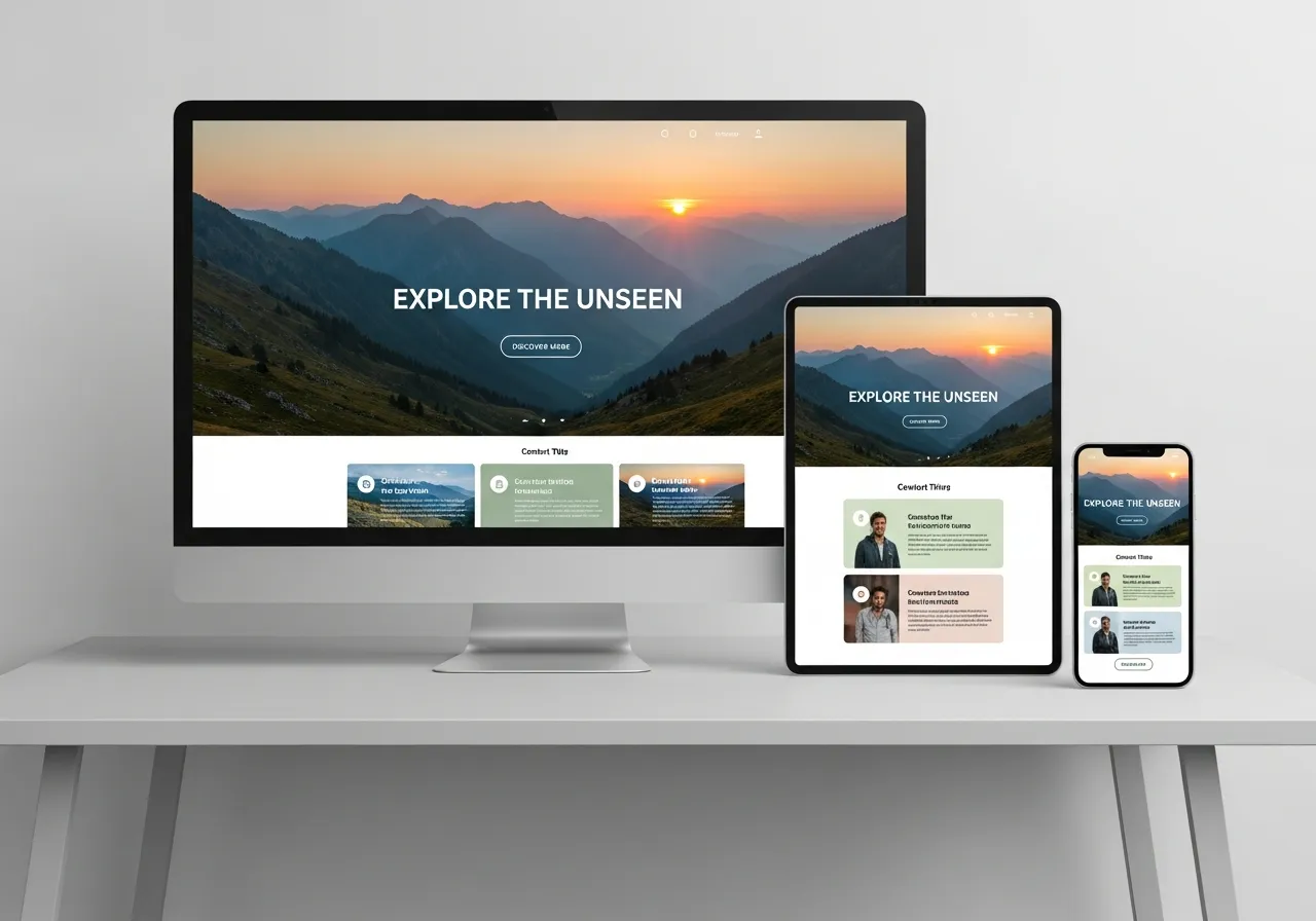 Responsive website layout